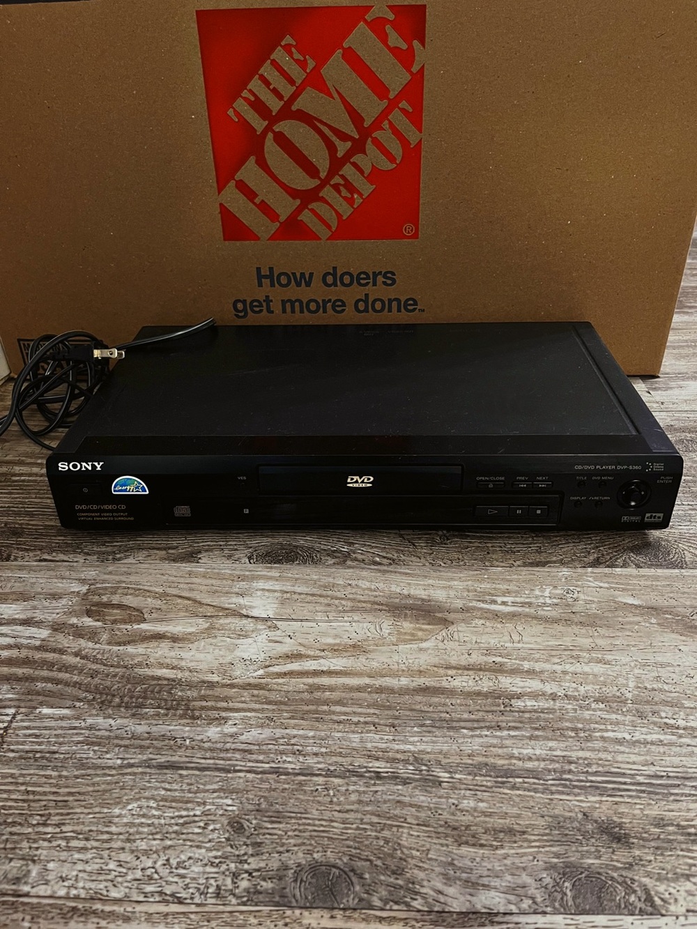 Sony DVP-S360 DVD/CD/Video CD Player Untested